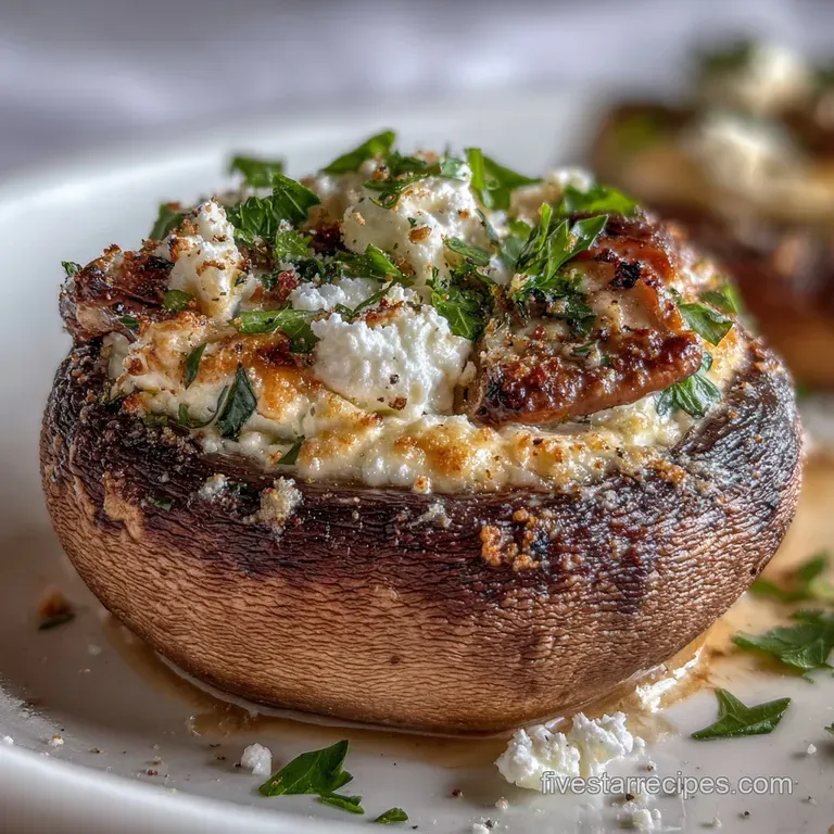 Classic Stuffed Mushroom with Garlic and Cream Cheese