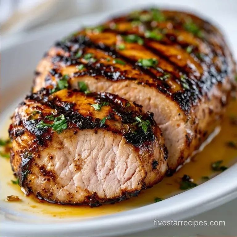 Garlic Herb Grilled Tenderloin with Fresh Rosemary
