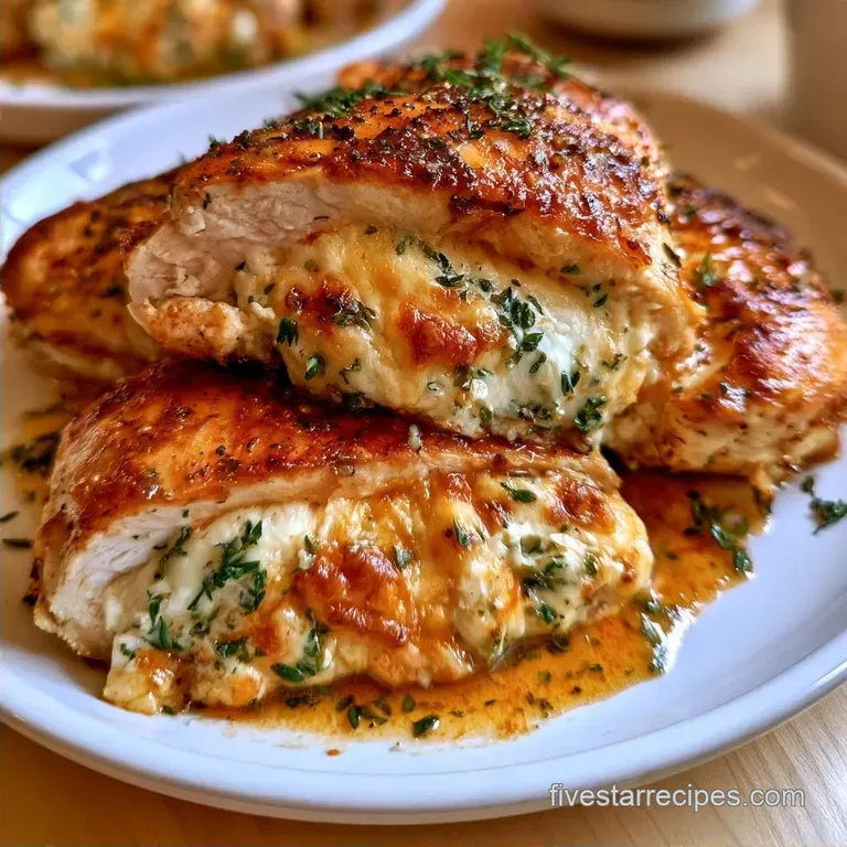 Goats Cheese Stuffed Chicken with Fresh Thyme