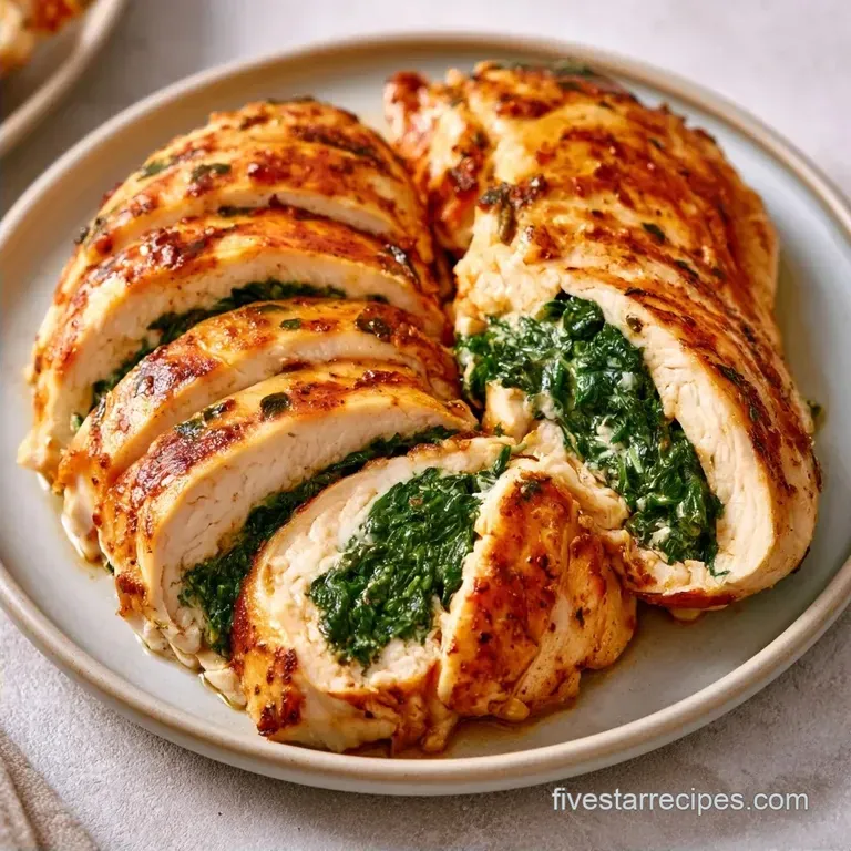 Greek Stuffed Chicken with Spinach and Feta