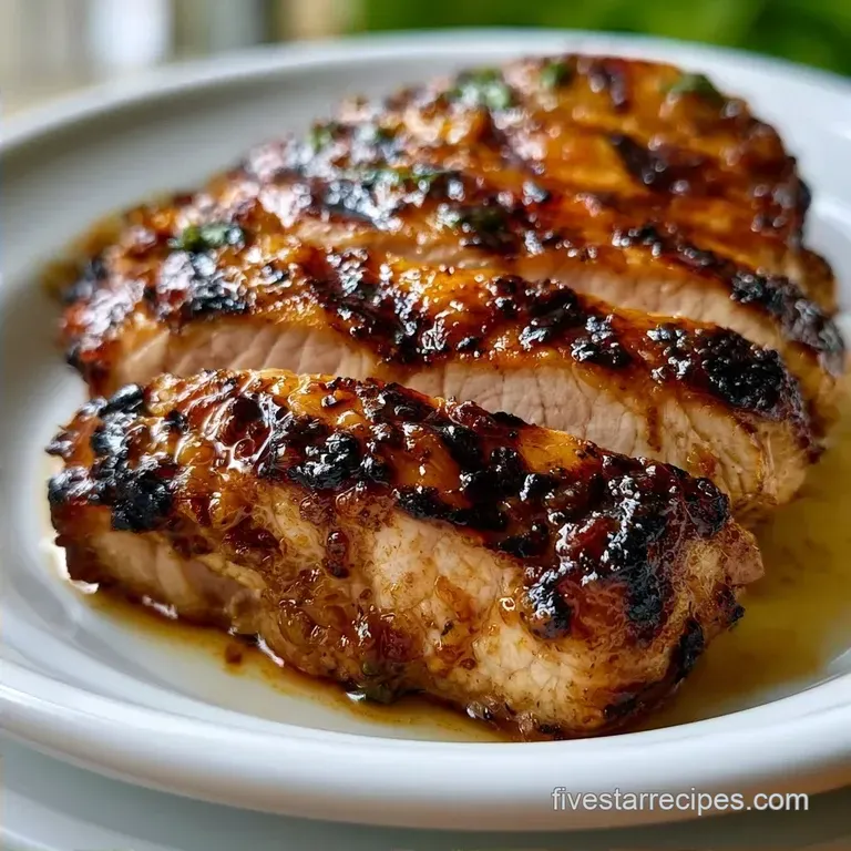 Healthy Grilled Tenderloin with Honey Lemon Glaze