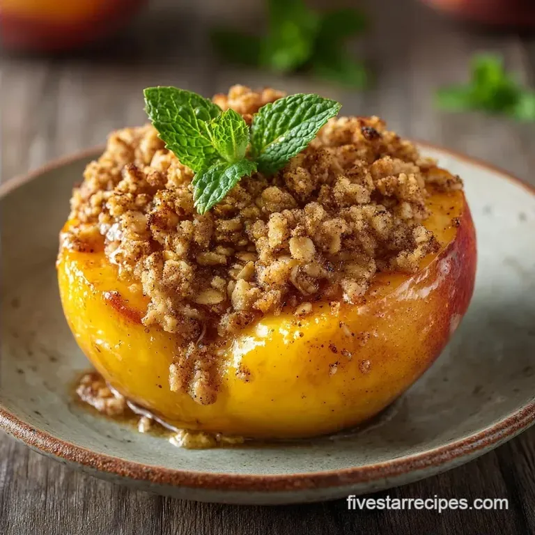 Easy Healthy Peach Crisp: Golden and Crunchy