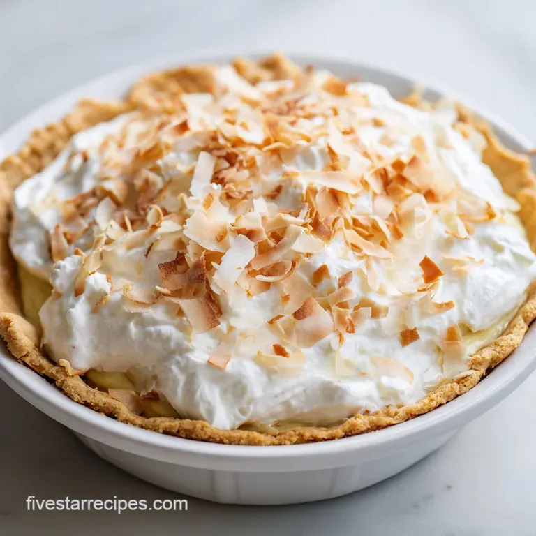 Coconut Cream Pie: Velvety and Homemade