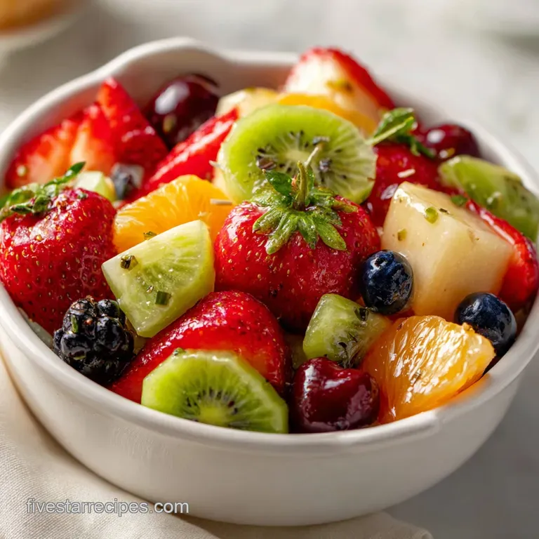 Fruit Salad with Honey Lime Dressing