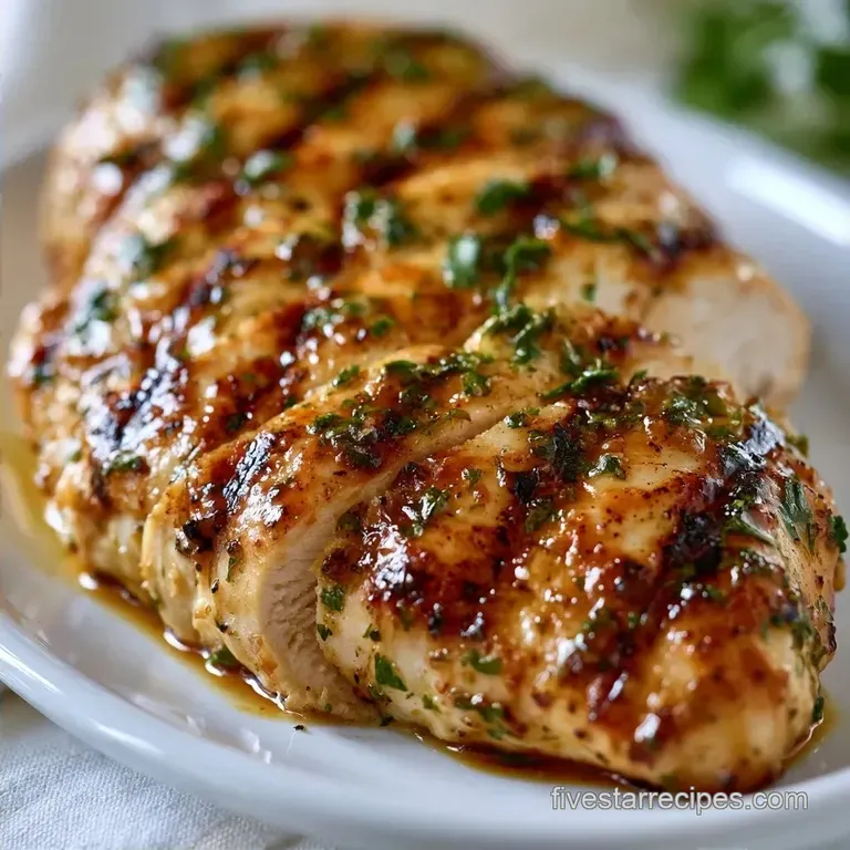 Juicy Grilled Chicken Breast with Lemon Garlic