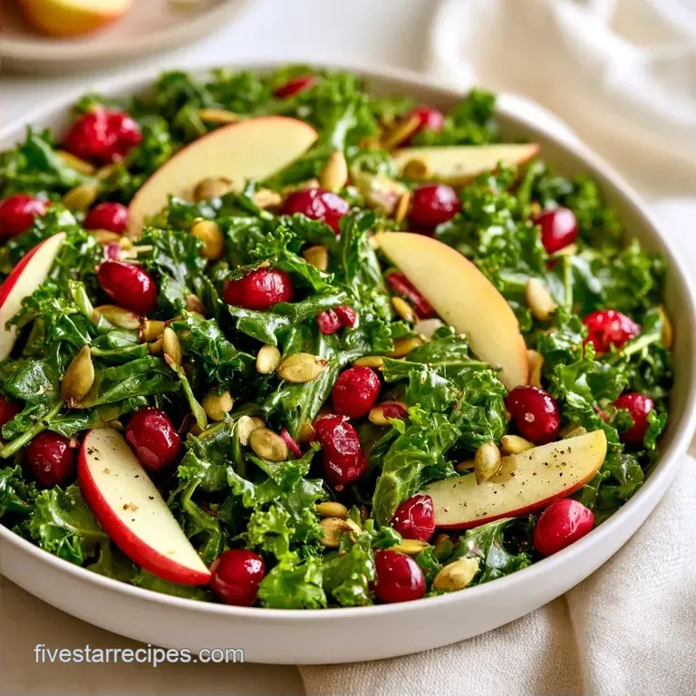 Kale Cranberry Pumpkin Seed Salad: Fresh and Vibrant