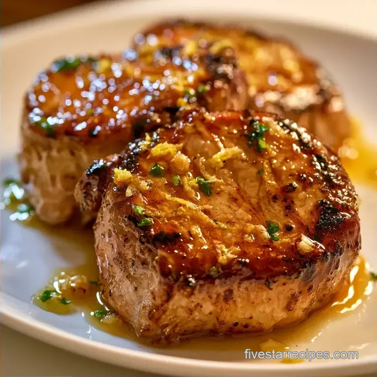 Zesty Lemon Garlic Grilled Pork Tenderloin