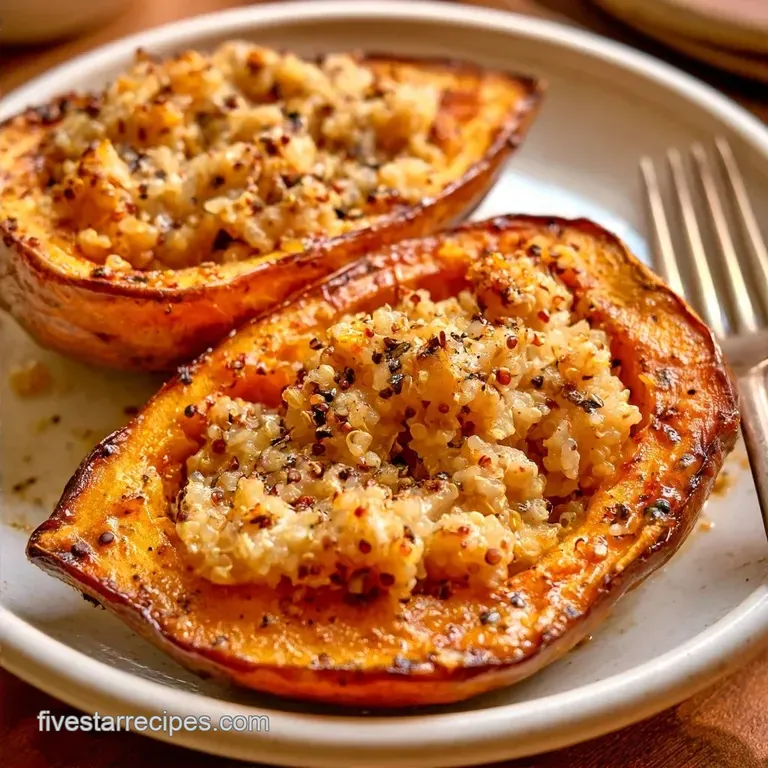 Roasted Mediterranean Stuffed Acorn Squash