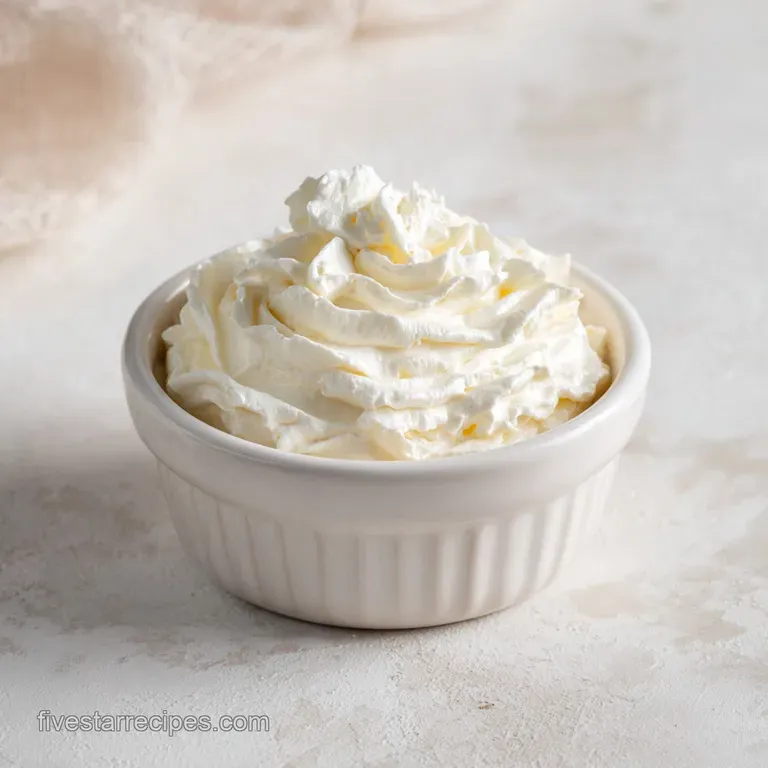 Whipped Cream Recipe without Heavy Cream