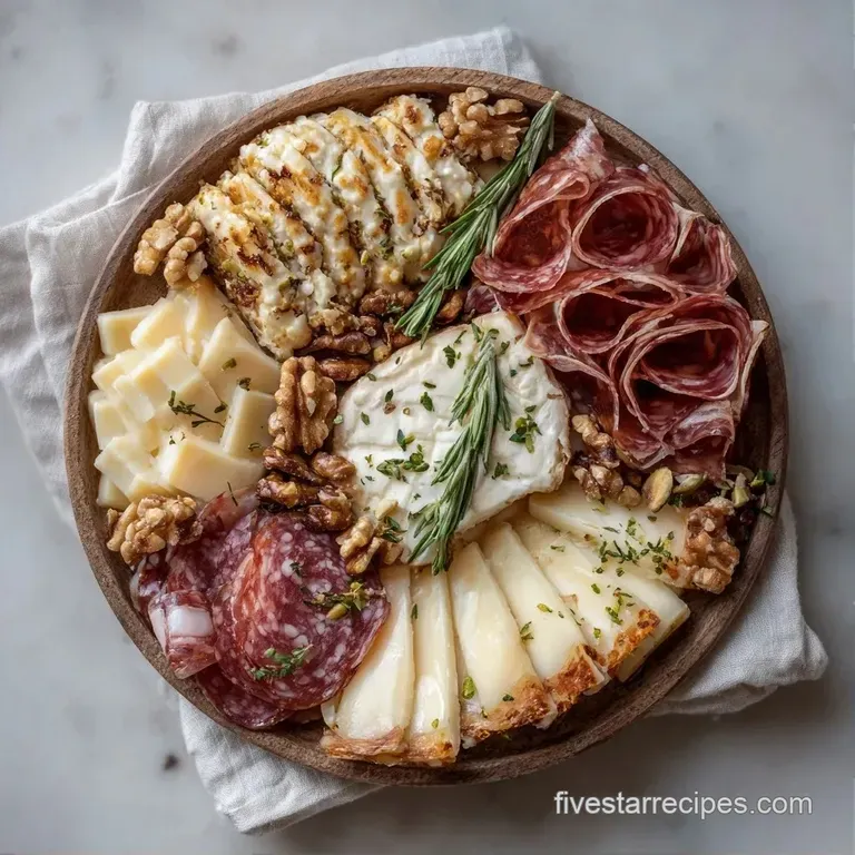 An abundant arrangement of artisanal cheeses and salted nuts paired with crisp crackers on a dark slate board.