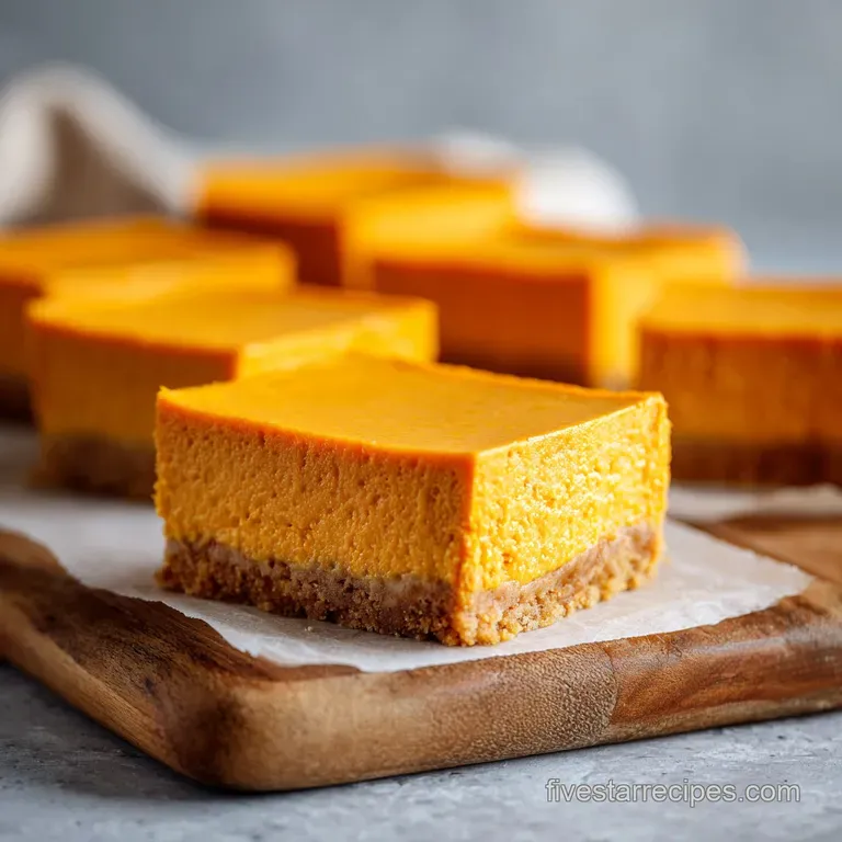 No-Bake Pumpkin Cheesecake Bars: Foolproof and Velvety