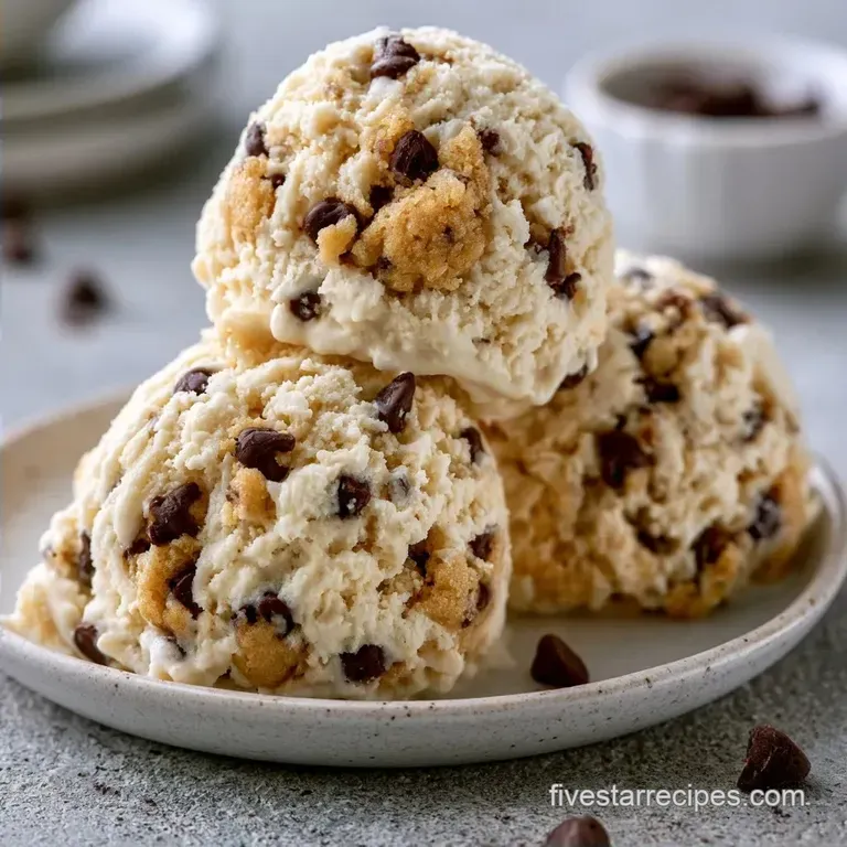 No Churn Cookie Dough Ice Cream in 20 Minutes