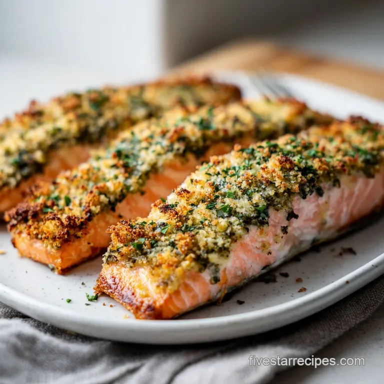 Parmesan Basil Air Fryer Salmon: Crispy and Flaky