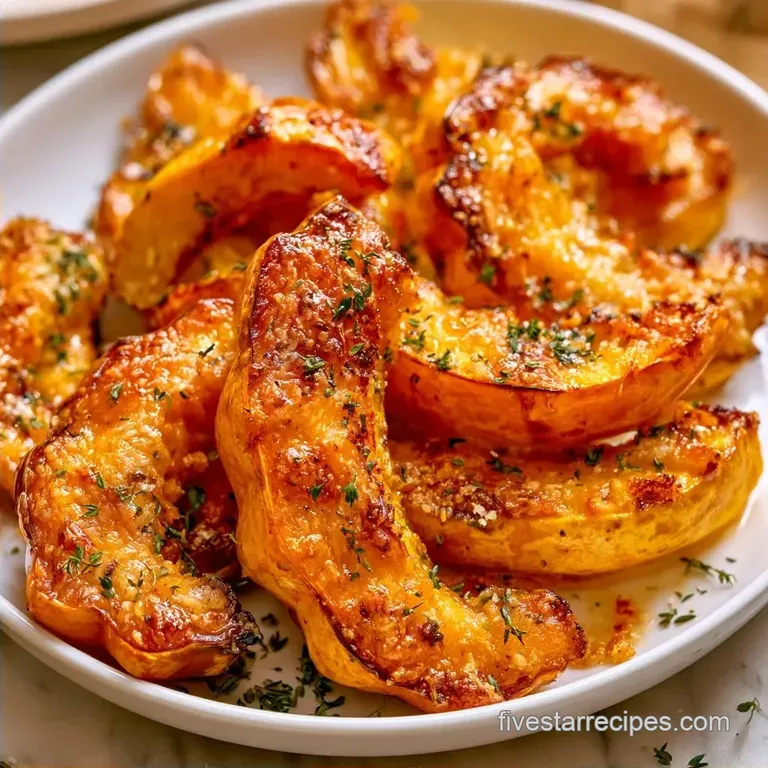Parmesan Roasted Acorn Squash with Thyme
