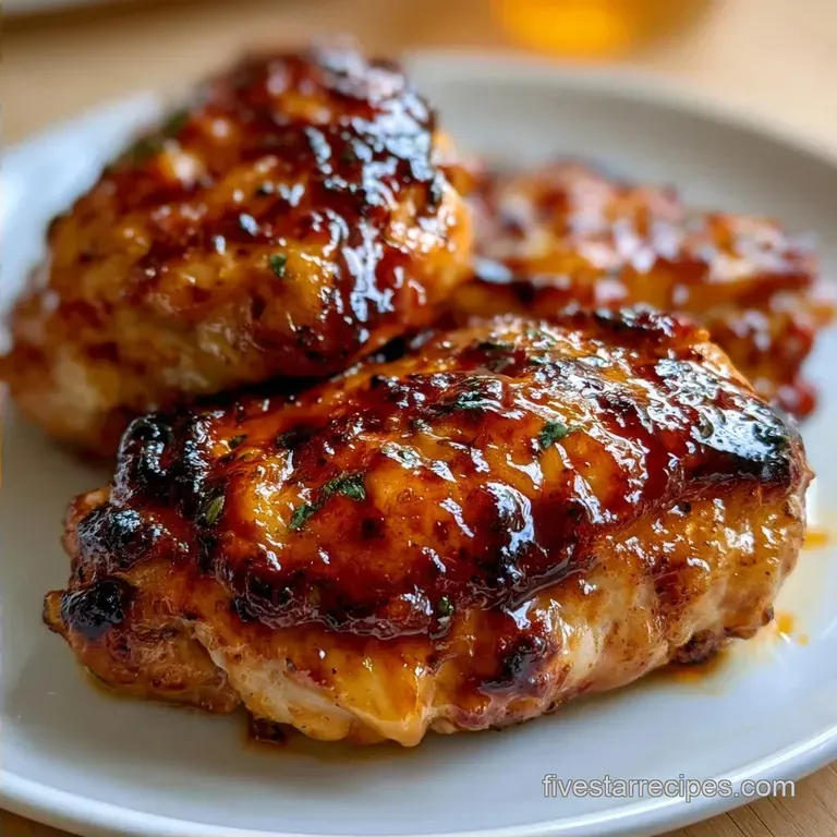 Healthy Peach Glazed Chicken: Sweet and Savory