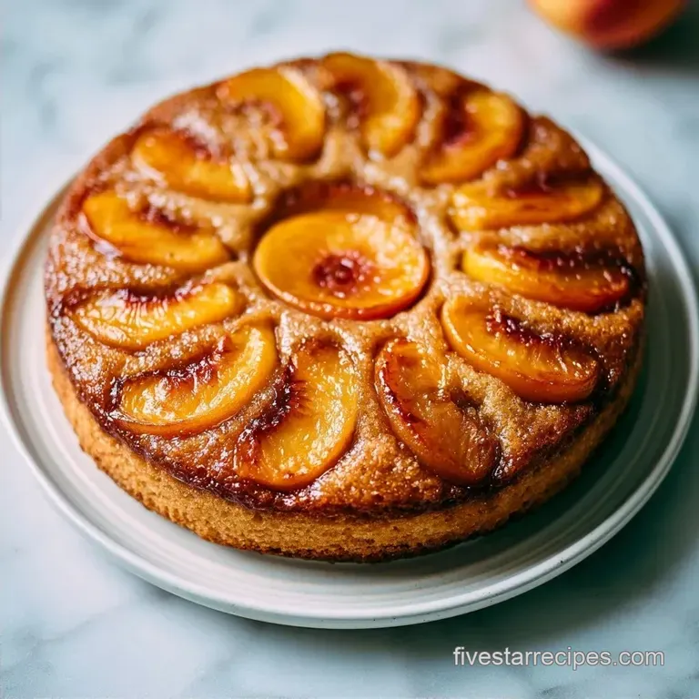 Tender Peach Snack Cake