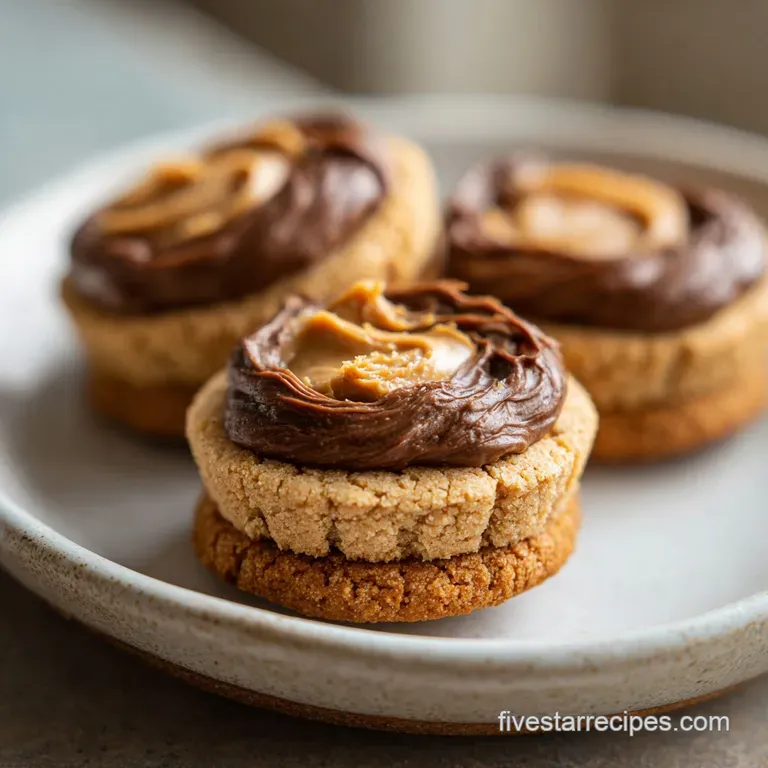 Peanut Butter Cup Cookies: Fudgy Center