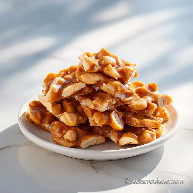 Peanut Brittle: Shattering Glass-Like Crunch