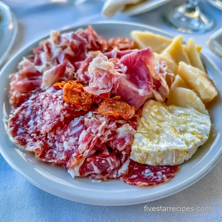 Artfully arranged cured meats and artisanal cheeses accented with green olives and deep purple grapes on a slate.