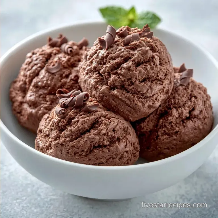 Rich Chocolate Ice Cream: Dense and Fudgy