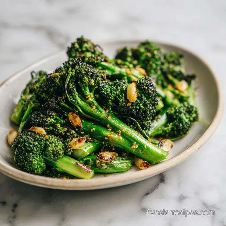 Healthy Roasted Lemon Garlic Broccoli: Charred and Zesty