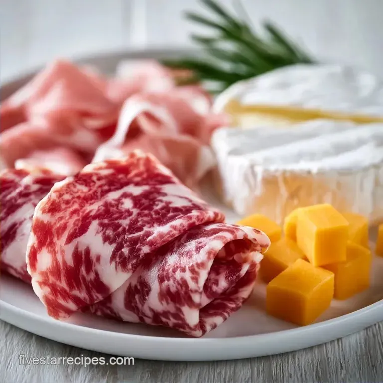 Charcuterie Board with Salami and Cheese