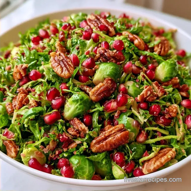 Shaved Brussels Sprout Salad with Pomegranate