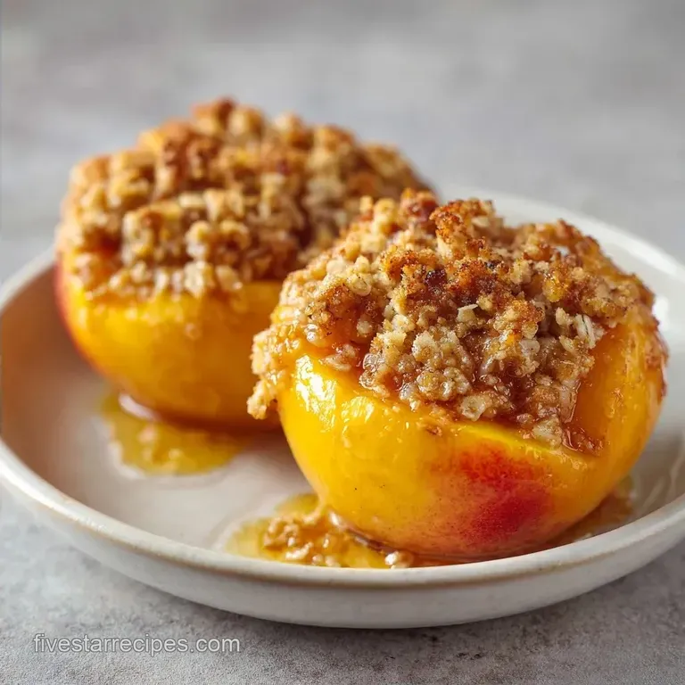 Sheet Pan Peach Crisp: Buttery Oat Topping