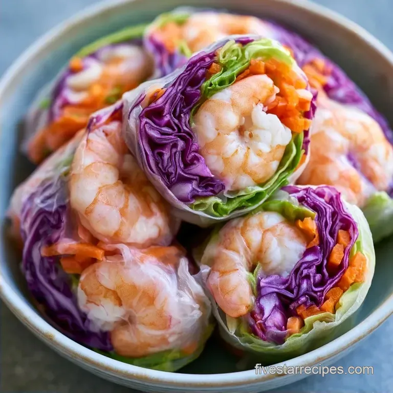 Healthy Fresh Shrimp Rice Rolls