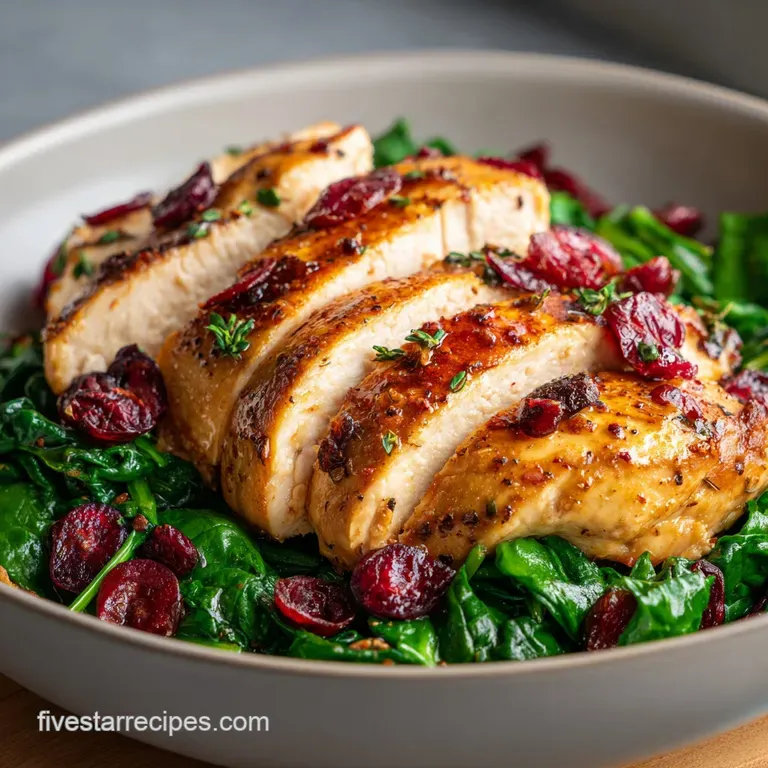 Spinach Cranberry Stuffed Chicken: Juicy and Gourmet