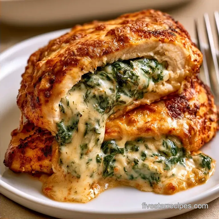 Oven Baked Spinach Stuffed Chicken