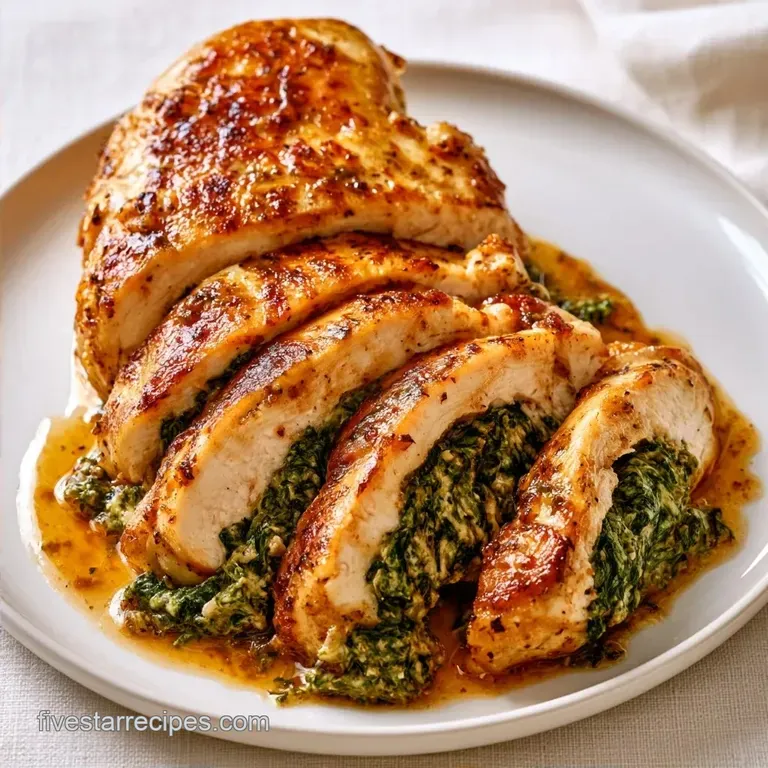 Spinach Stuffed Chicken Breast: Golden and Juicy