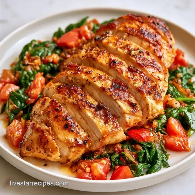 Spinach Tomato Stuffed Chicken Breast: Golden and Savory