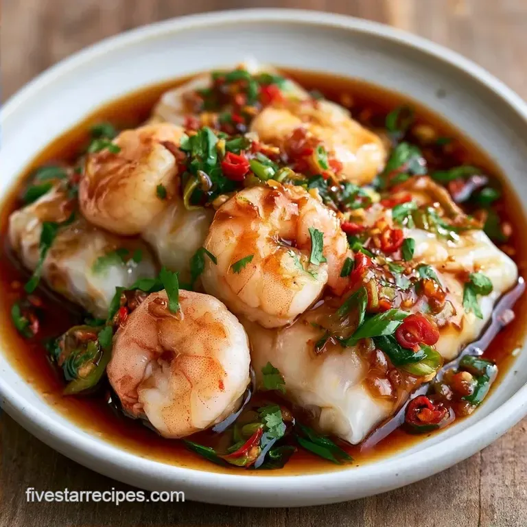 Steamed Shrimp Rice Rolls in 18 Minutes