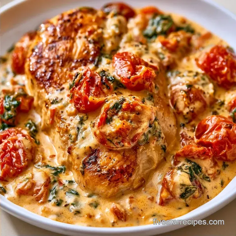 One-Pan Creamy Sun-Dried Tomato Chicken