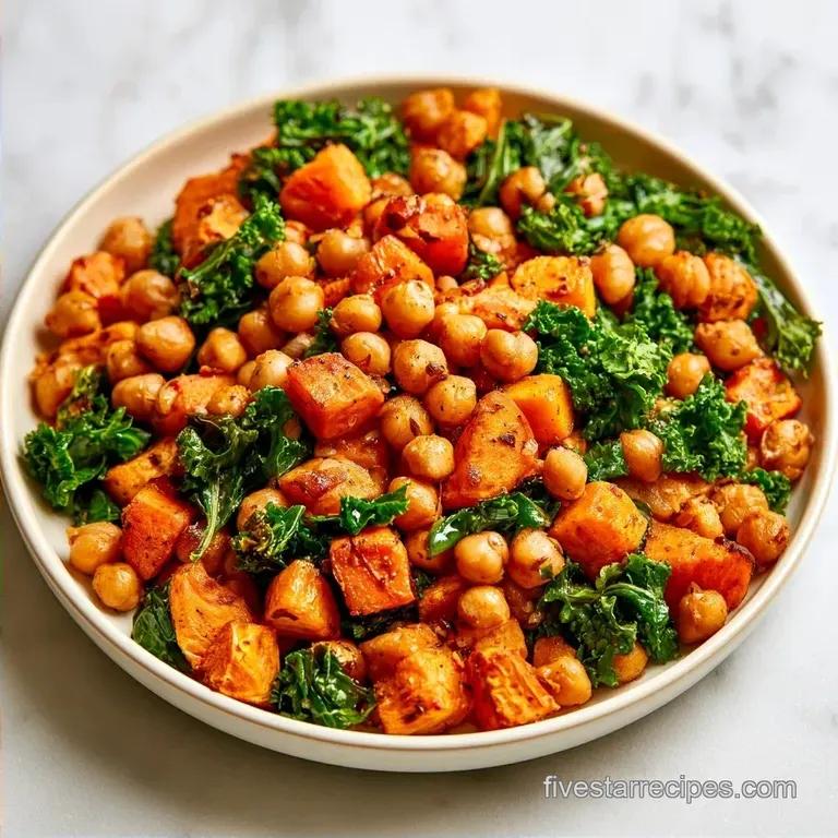Nutrient-Dense Sweet Potato Kale Salad