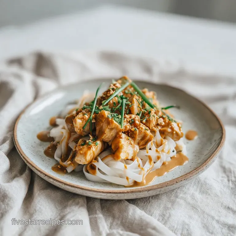 Thai Noodle Bowl: Creamy and Vibrant