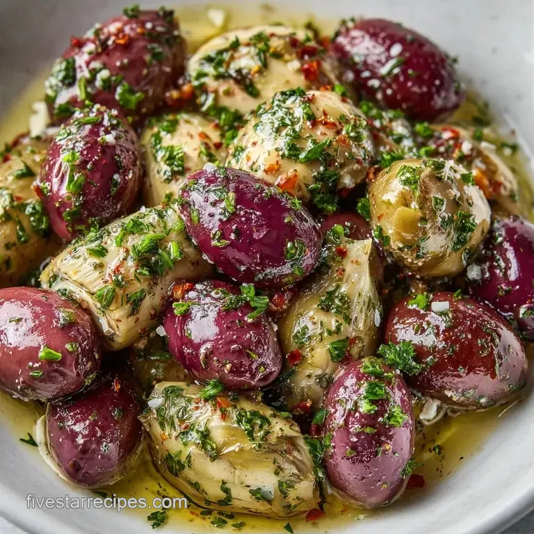 A rustic wooden tray artfully arranged with bright cherry tomatoes, green grapes, and swirls of creamy hummus.