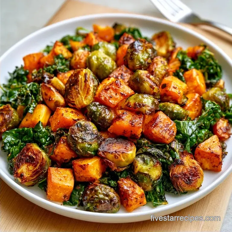 Roasted Vegan Fall Harvest Salad